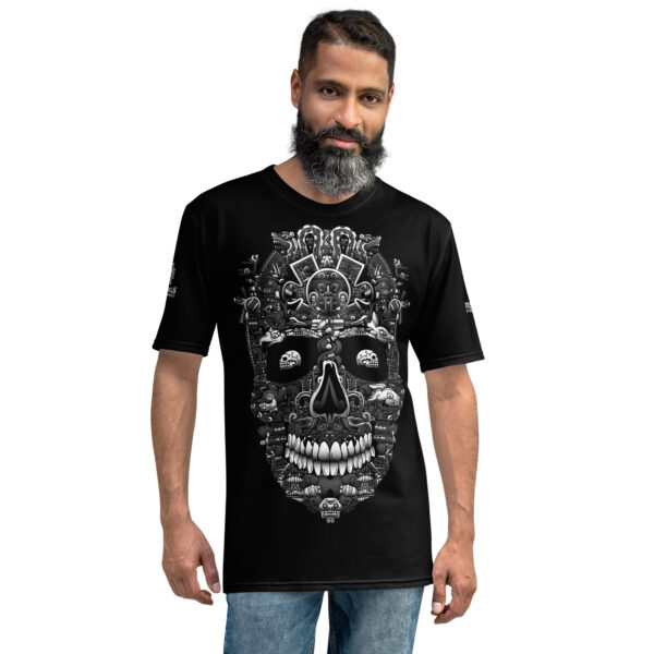 Playera calavera azteca