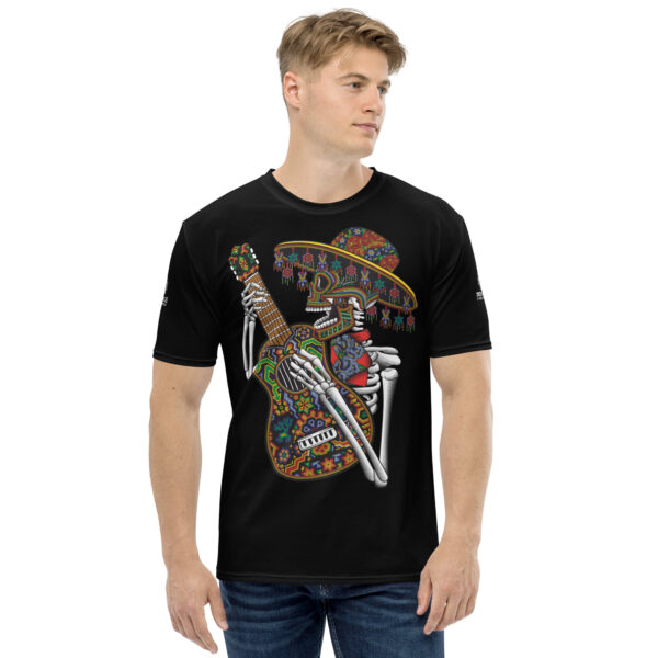 Playera calavera guitarrista