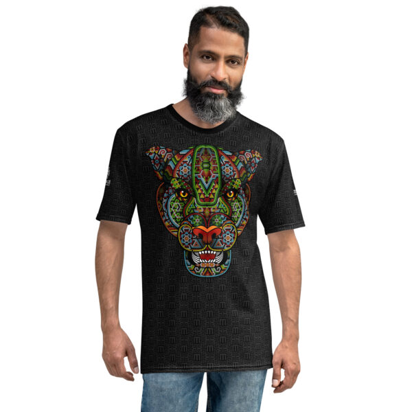 Playera jaguar estilo huichol