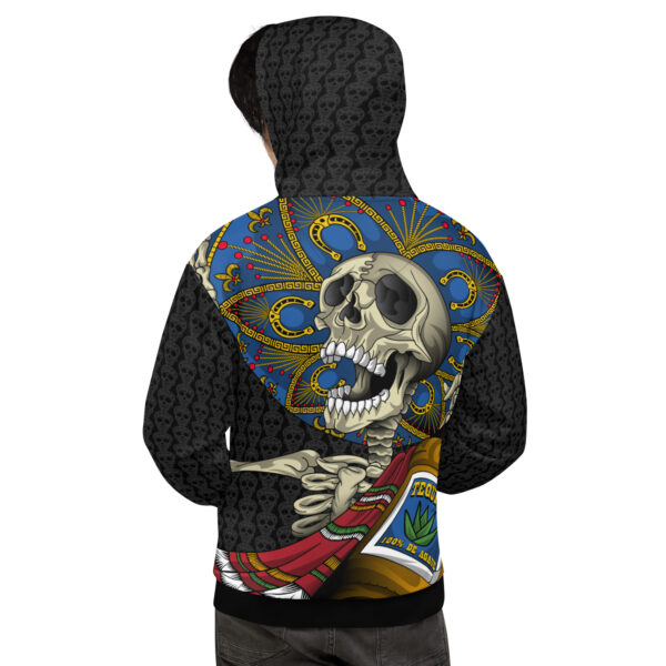 Hoodie unisex calavera mariachi - Imagen 4