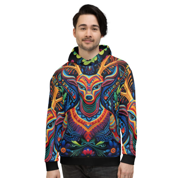 Hoddie unisex ilustración alebrije venado