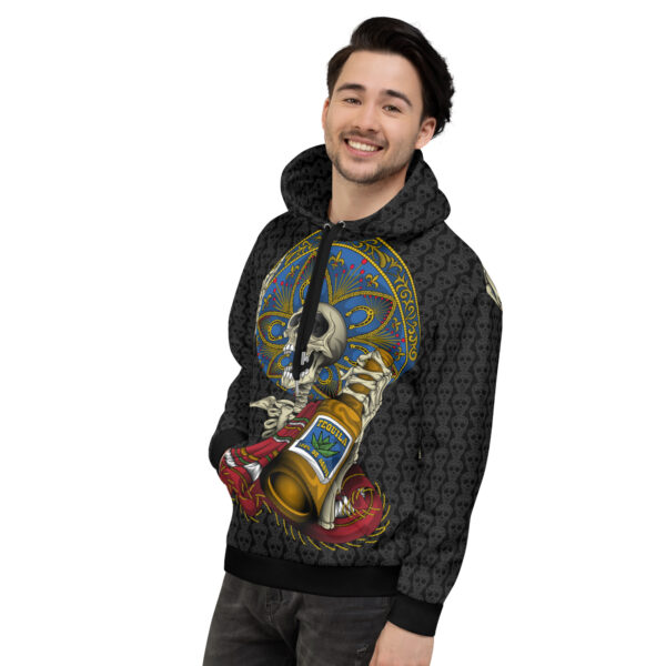 Hoodie unisex calavera mariachi - Imagen 2