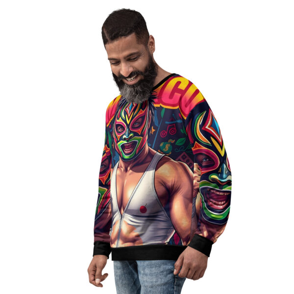 Sudadera unisex ilustración luchador - Imagen 3