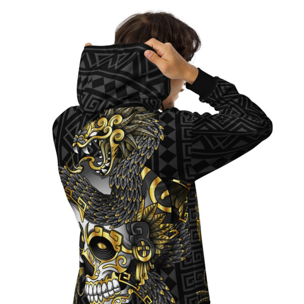 Hoodie con cremallera unisex Quetzalcóatl - Imagen 5