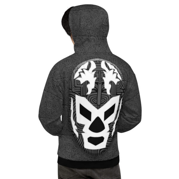 Hoodie unisex reciclado espalda luchador Mr "W"