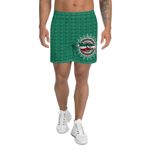 Shorts deportivos vista frontal águila mexicana